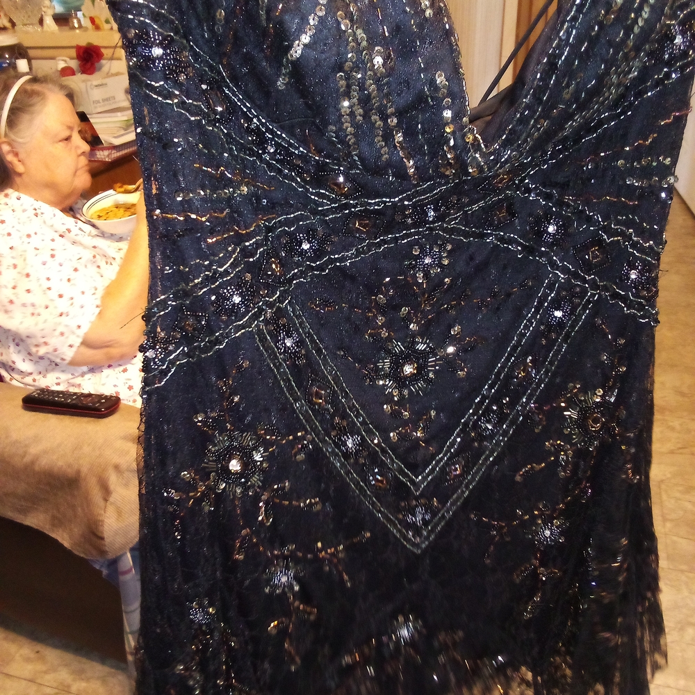 Elegant Black Sequin Dress